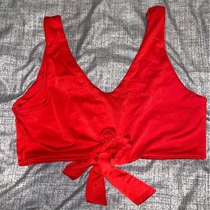 Pretty little thing red bikini top